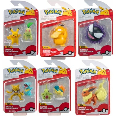 Pack 6 figuras pokemon batalla ola