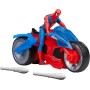 Figura hasbro marvel spider man moto