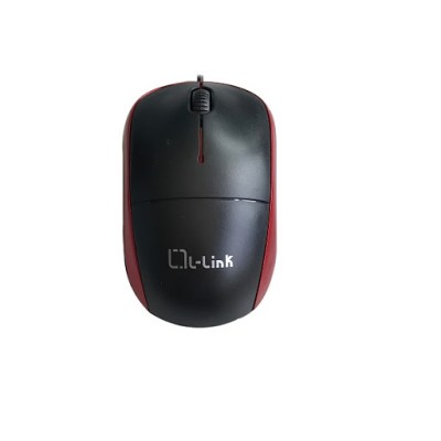 Raton optico usb l link negro rojo