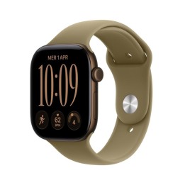 Smartwatch apple watch s12 gps + cell 46mm dark bronze case with olive sport band m - l
