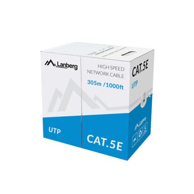 Bobina cat5e lanberg utp 305m rj45