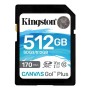 Memoria sd 512gb kingston canvas go