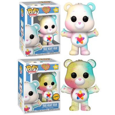 Pack 6 figuras POP Care Bears 40th Anniversary True Heart Bear 5 + 1 Chase