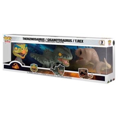 Blister 3 figuras POP Jurassic World