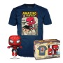 Set figura POP &38 Tee Marvel Spiderman Comic Cover