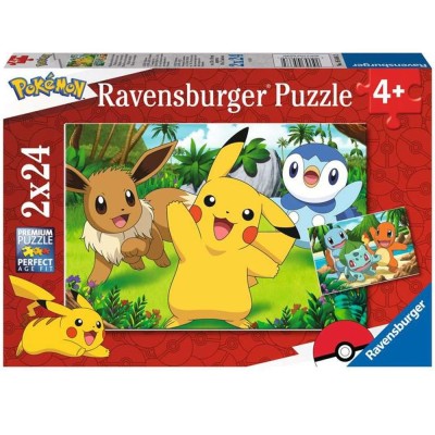 Puzzle ravensburger pokemon 2x24 4