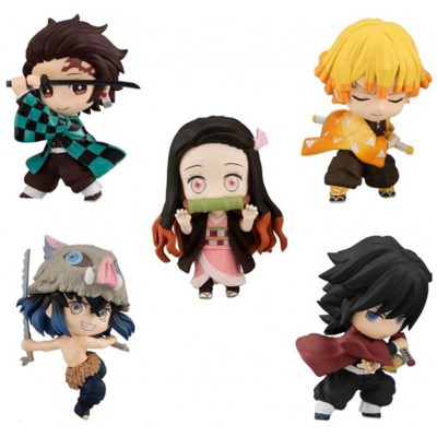 Pack 12 figuras ChibiMasters Demon Slayer Kimetsu No Yaiba surtido 8cm