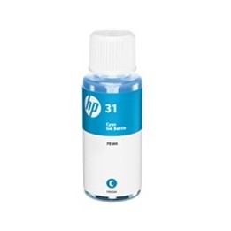 Botella tinta hp 31 cian 70ml