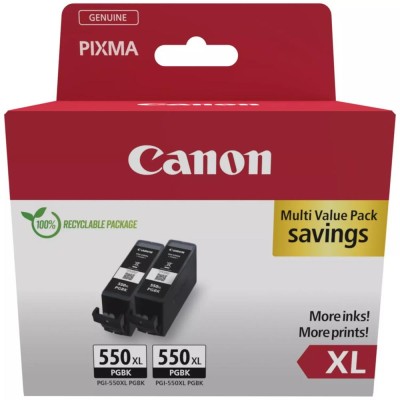 Pack cartucho tinta canon pgi 550xl negro