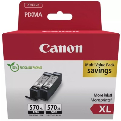 Pack cartucho tinta canon pgi 570xl negro