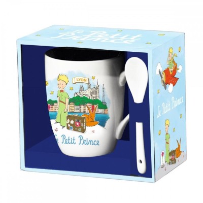 Taza ceramica con cuchara enesco el