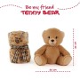 Peluche + manta suave Oso Teddy 22cm