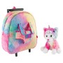 Trolley + peluche gato Emi 32cm