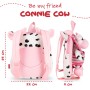 Mochila reversible + peluche Vaca Connie 25cm