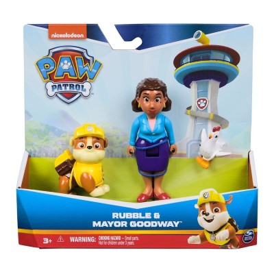 Blister 2 figuras Rubble Hero Pup Patrulla Canina Paw Patrol