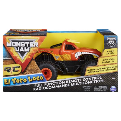 Coche Radio Control Toro Loco RC Monster Jam 1:24