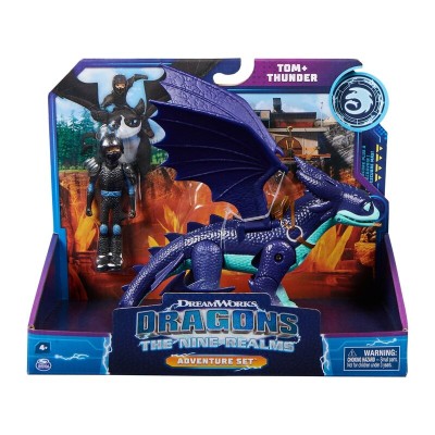 Blister 2 figuras Tom y Thunder Los Nueve Reinos Como Entrenar a tu Dragon