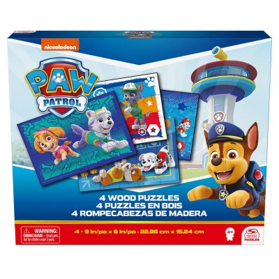 Puzzle progresivo madera Patrulla Canina Paw Patrol 12-16-20-24pzs