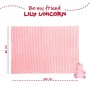 Peluche + Manta suave Unicornio Lily 22cm