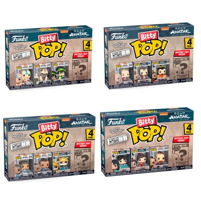 Blister 4 figuras Bitty POP Avatar The Last Airbender Aang surtido