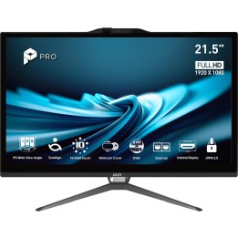 Ordenador all in one msi pro ap222t - 613eu i3 - 14100 - 8gb - ssd 512gb - 21.5 pulgadas fhd - w11h - tactil negro