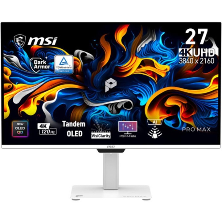 Monitor gaming msi pro max 271upxw12g 26.5 pulgadas 4k uhd 120hz