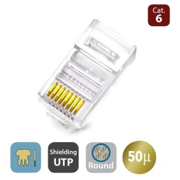 Conector rj45 wp wpc - mdp - 883 - 6up - r50t cat. 6 macho