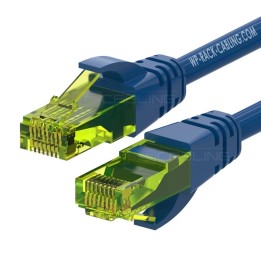 Cable de red wp latiguillo rj45 u - utp cat.6a 0.5m azul