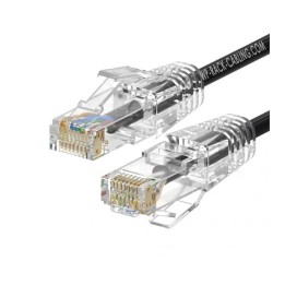 Cable de red slim wp latiguillo rj45 u - utp cat.6a 0.5m negro