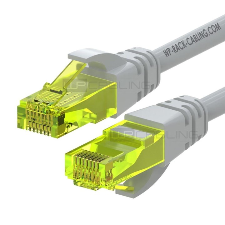 Cable de red wp latiguillo rj45 u - utp cat.6a 1m gris