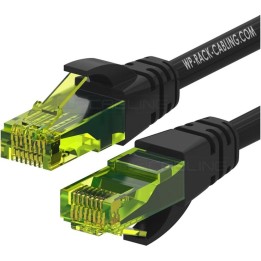 Cable de red wp latiguillo rj45 u - utp cat.6a 1m negro