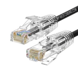 Cable de red slim wp latiguillo rj45 u - utp cat.6a 1m negro