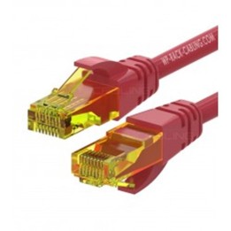 Cable de red wp latiguillo rj45 u - utp cat.6a 3m rojo
