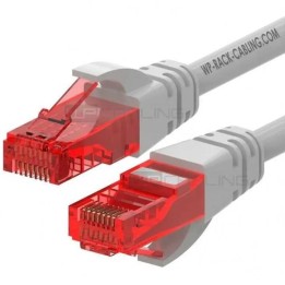 Cable de red wp latiguillo rj45 u - utp cat.6 0.5m gris