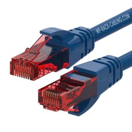 Cable de red wp latiguillo rj45 u - utp cat.6 0.5m azul