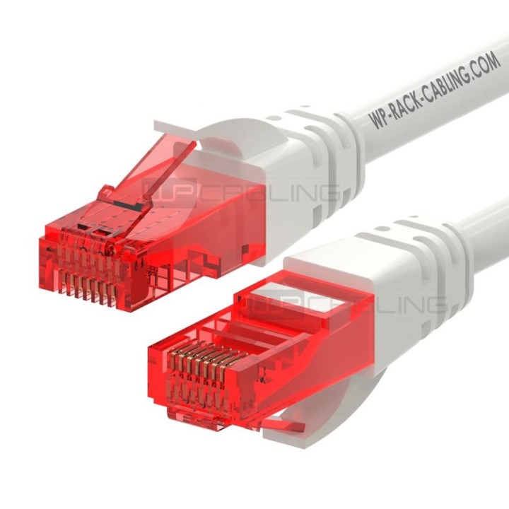 Cable de red wp latiguillo rj45 u - utp cat.6 0.5m blanco