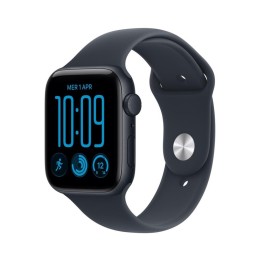 Smartwatch apple watch se 3 gps 44mm midnight aluminium case with navy blue sport band s - m