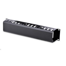 Panel canaleta de cables startech para rack 2u