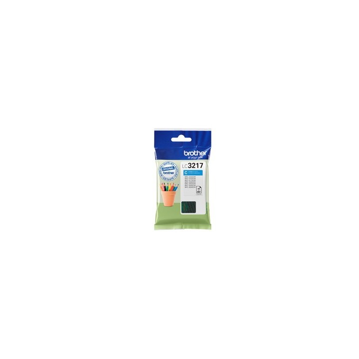 Cartucho tinta brother lc3217c cian 550