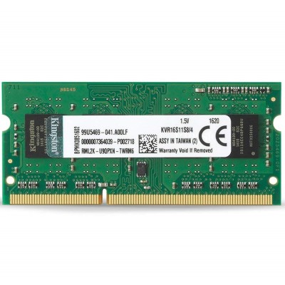 Memoria ddr3 4gb kingston sodimm 1600mhz