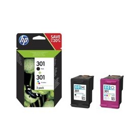 Multipack hp n9j72ae nº301 negro y