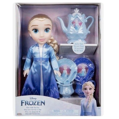 Muñeca Elsa Juego de Te Frozen Disney 38cm