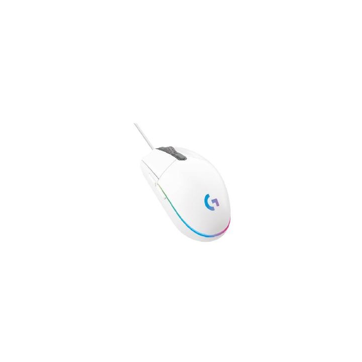 Mouse raton logitech g203 lightsync blanco