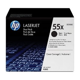 Toner hp 55x ce255xd negro 12500