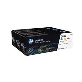 Pack toner cf370am 305a cian - magenta - amarillo