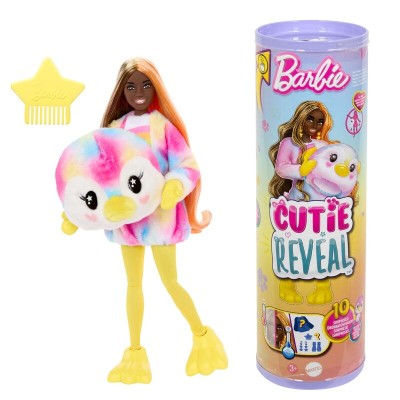 Muñeca Cutie Reveal Pingüino Sueños de colores Barbie