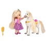 Muñeca Rapunzel + Maximus Enredados Disney 15cm