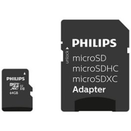 Tarjeta memoria micro sdxc philips 64gb