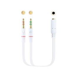 Cable audio 1xjack - 3.5 a 2xjack - 3.5 nanocable