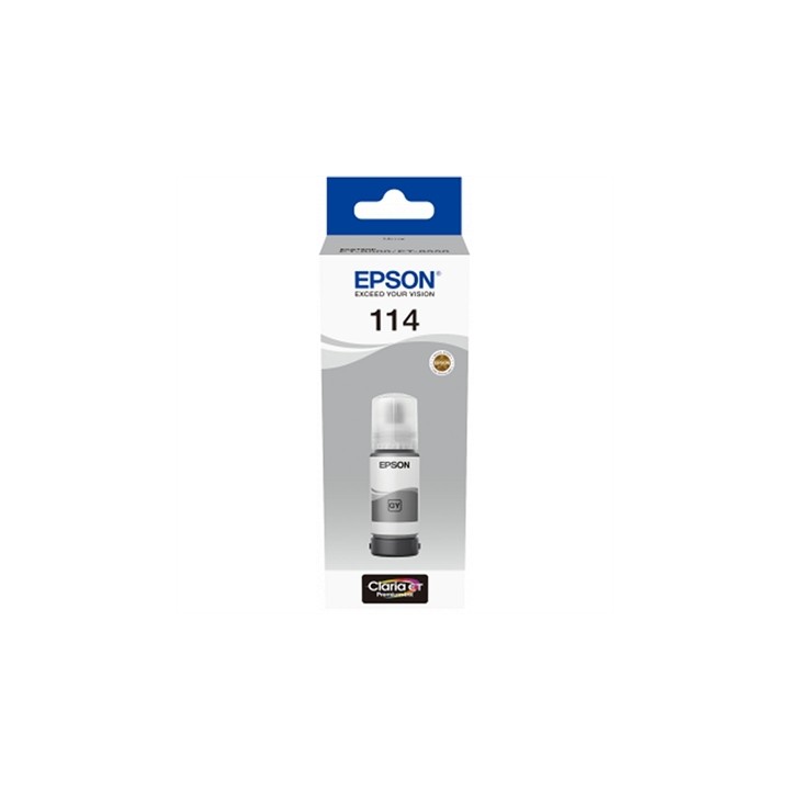 Botella tinta epson ecotank 114 gris